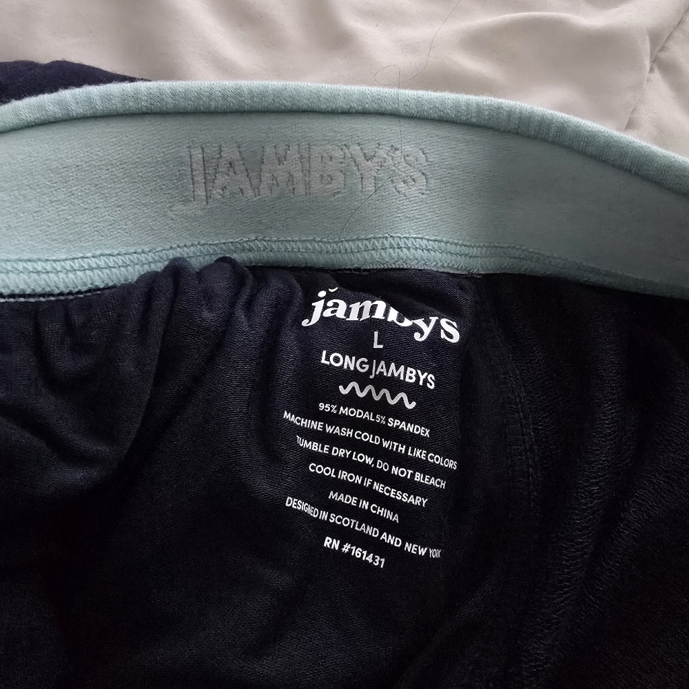 Jambys Breathable No-Sweat Sweatpant Joggers Navy/Mint Like New Tall — image 7 of 8